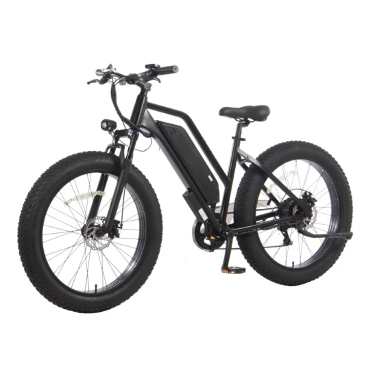 48V 500W Adult Two Wheels 26 Inch 7 Speed Electric Dirt Bike Moped Bicycle Electric Front Suspension Bike Electric Fat Bike